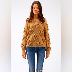 Chicwish Chunky Knit Mustard Sweater